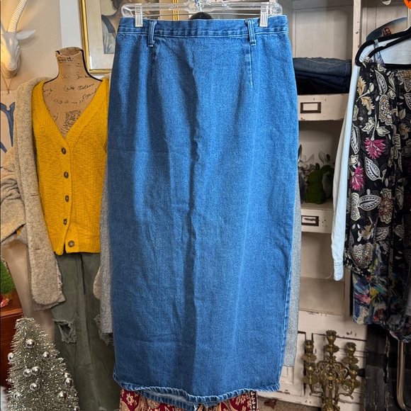 Vintage Dresses & Skirts - Vintage Denim Maxi